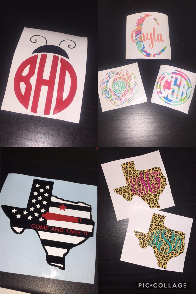 Txvinylco's tweet photo. BACK IN BUSINESS GIVEAWAY! RT this to win a FREE decal of your choice! Two winners will be chosen on Tuesday (9/4) at 6pm. Good luck y’all! https://t.co/gknbKJfVOo