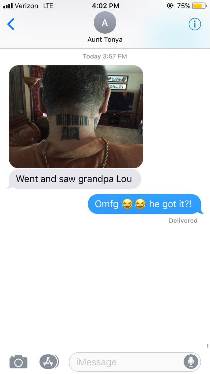 megplntparmesan's tweet photo. My grandfather ladies and gentlemen 😂 you’re never too old for a tattoo https://t.co/NlPeZOaIs1