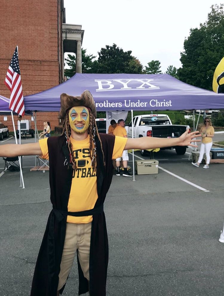 The Bucs won 28-7 and BYX won the best student tailgate and fan of the game! What a great day to celebrate our brotherhood! #WeBacktheBUCS #RushBYX