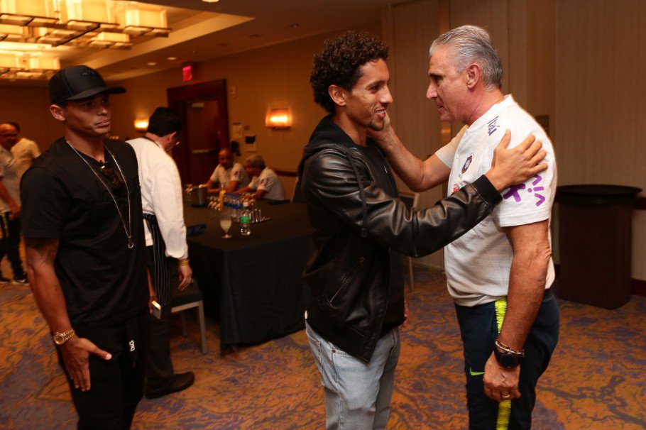 esportesAT's tweet photo. Marquinhos e Thiago Silva são os primeiros a se apresentar a Tite para amistosos
https://t.co/3vPbK6SJQl https://t.co/FbN1gfQlD2
