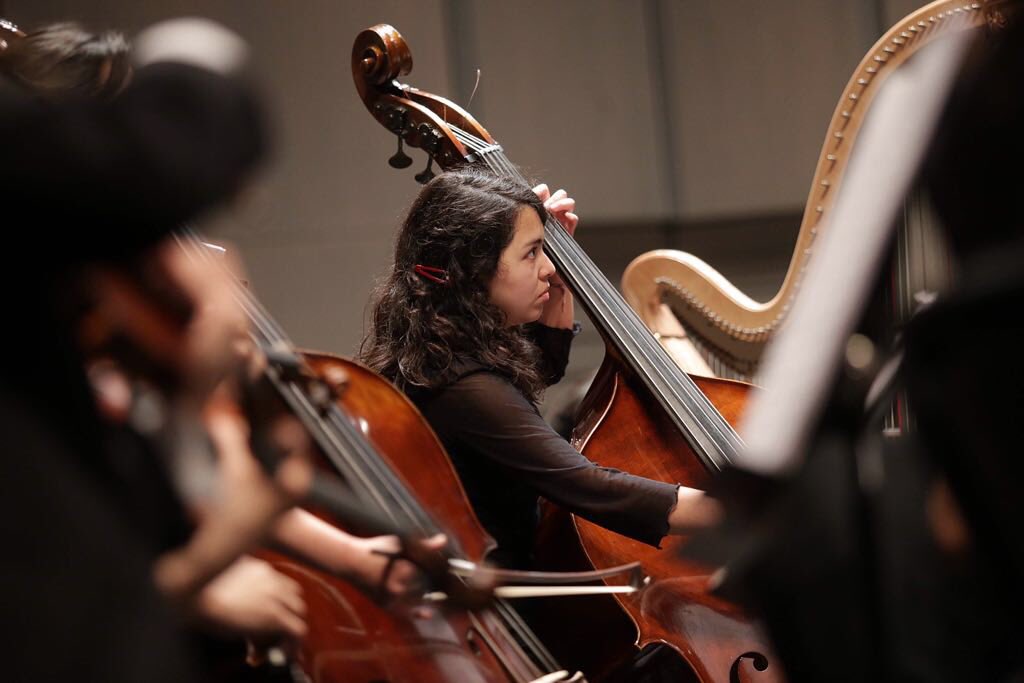 culturas_cl's tweet image. Ministra @Consuelovaldesc asiste al Teatro @Corpartes para disfrutar de un nuevo concierto de la Sinfónica Nacional Juvenil (#OSNJ), bajo la batuta del maestro @PBortolameolli.
@FOJIChile.