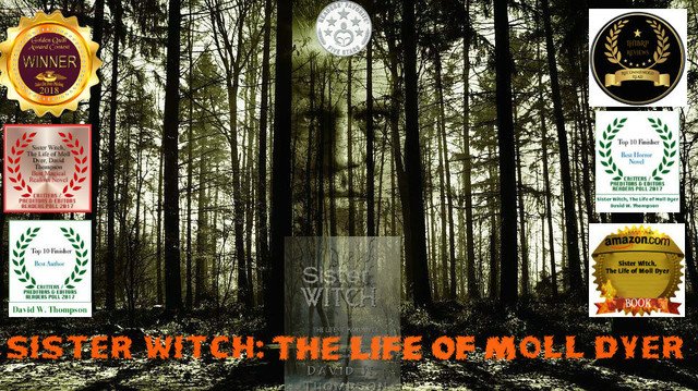 #MollMania! 5 STARS from reviewers! Voted best #MagicalRealism novel by Preditors and Editors, AND an IIHIBRP #winner! Now a Golden Quill Award Winner-- Best #Paranormal novel of the year- Sister Witch: The Life of Moll Dye-see why! <a href="/solsticepublish/">Solstice Publishing</a> amazon.com/dp/B076KR626G #IARTG