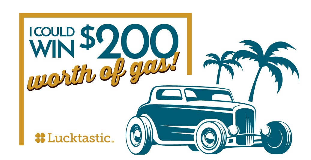I could win $200 worth of gas in Gas for a Month! lucktastic.com/twShareFunnel