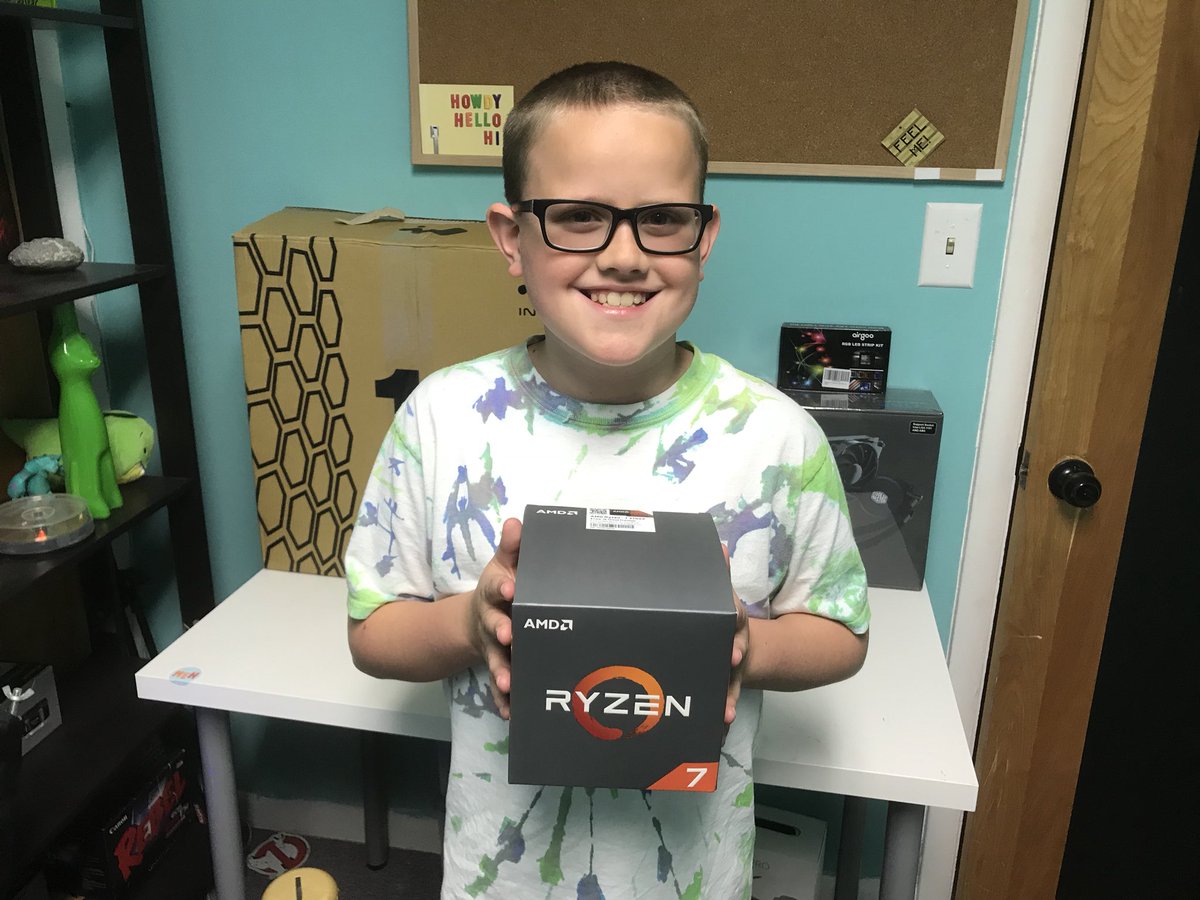 InkedUpDad's tweet photo. Picked up our @AMDRyzen 7 2700X from @microcenter in Madison Heights, Michigan. Only a few more components until we can build our new rig. #AMD #Ryzen #pcmasterrace #microcenter #HoorayItsJay https://t.co/P6vSr4d5tF