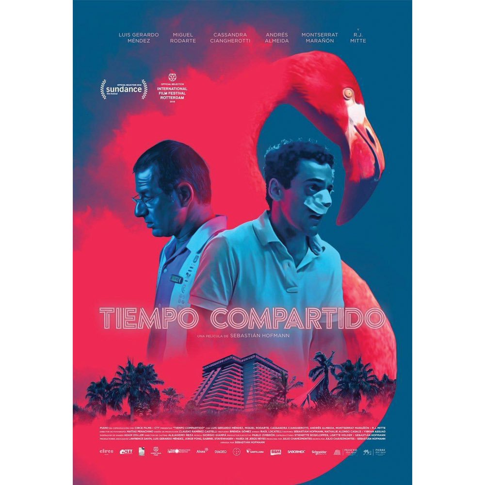 #Film 'Tiempo Compartido' #Director Sebastián Hofmann @lasuertedivina con finos referentes a Paul Thomas Anderson 'The Master' y 'The Lobster' de Yorgos Lanthimos, es una historia de humor tan negro como el paraíso que prometen; Hofmann, desde 'Halley', es garantía de calidad.