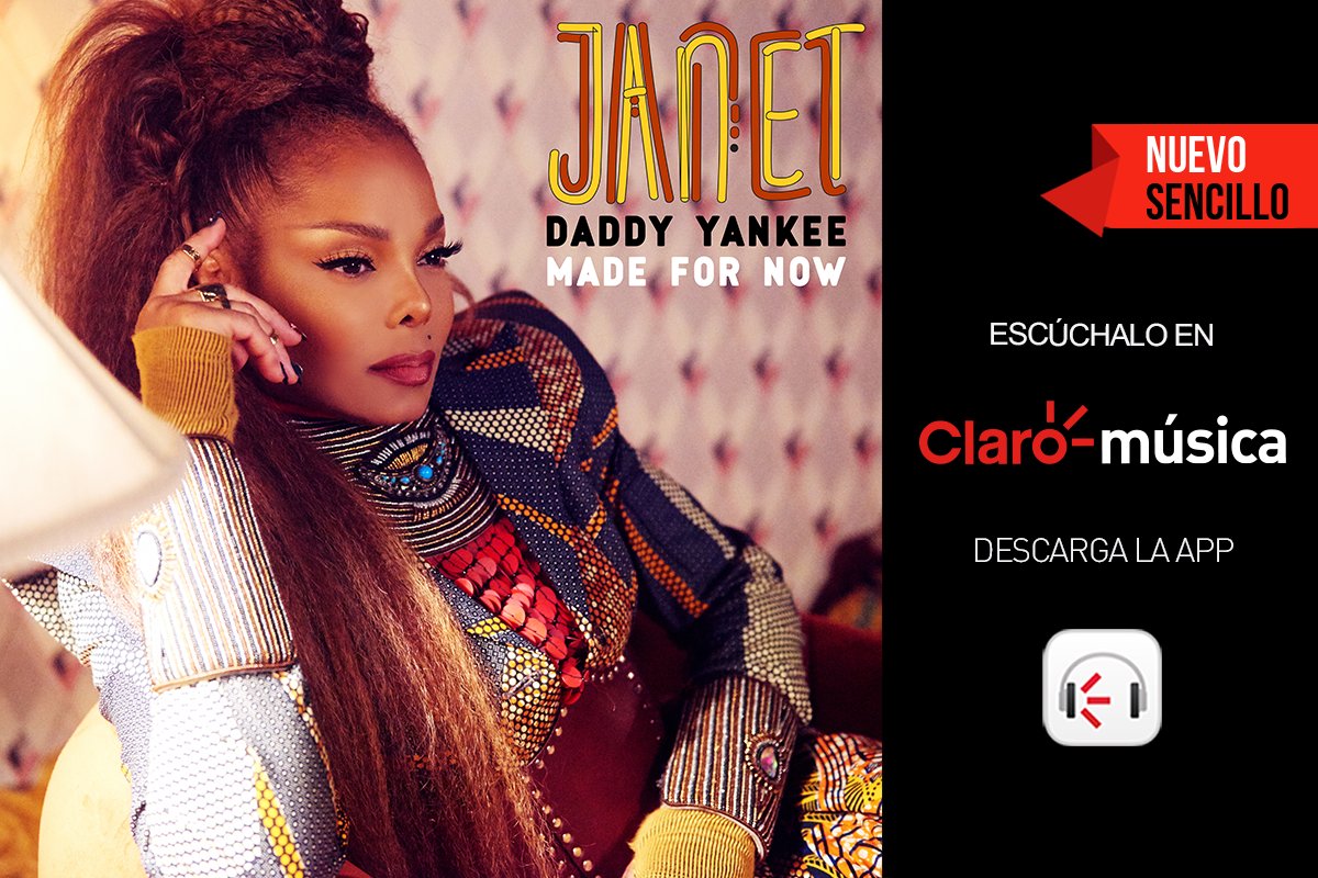 ClaromusicaMX's tweet photo. .@JanetJackson y @daddy_yankee juntos. ¿Lo imaginaste alguna vez? Escucha #MadeForNow: https://t.co/oEgRLE6eaF https://t.co/Fxlbmr5zM9