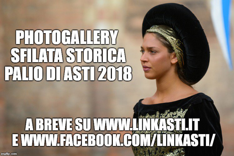 Continuate a seguirci sui nostri profili social e su linkasti.it per non perdere nemmeno una delle stupende foto che Giuseppe Scancarello ha realizzato in esclusiva per noi!

#ComingSoon #PaliodiAsti #Palio2018 #SfilataStorica #Asti #LinkAT