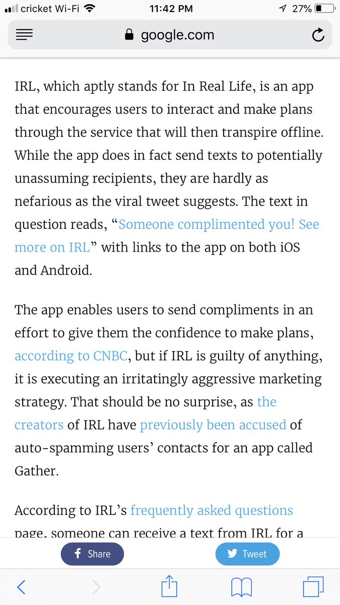 HaleyRay67's tweet image. Y’all it’s a false statement!!! You’re safe. Don’t freak out over. People will say anything for attention. It’s just an app that everyone is getting spam texts from basically. Nothing to worry about but also do be safe because sex trafficking isn’t a joke but this isn’t real