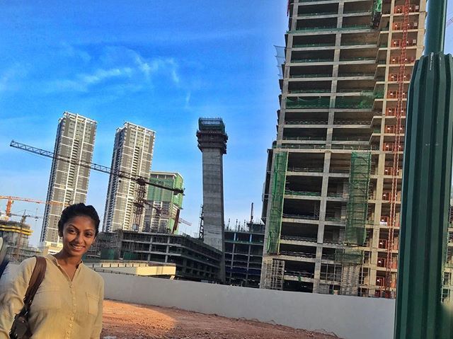 MevanPeiris's tweet photo. Super proud of #thewife as she takes on a new challenge starting today at Sri Lanka’s highest value construction site!
While I had probably hoped to end up working at an office here someday, she’s already secured one even before it’s completed!
#ArchitectGoals? 🤔 https://t.co/iUJvTeLLLU
