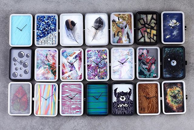 Group shot!! Each of these pieces are hand-painted / hand-made dials - working on getting them up on our site, but if you see one you’d like - let me know! #schmutzwatches #artforyourwrist •
•
•
•
• #watches #watchesofinstagram #watchesforsale #w… ift.tt/2Q4zrcm