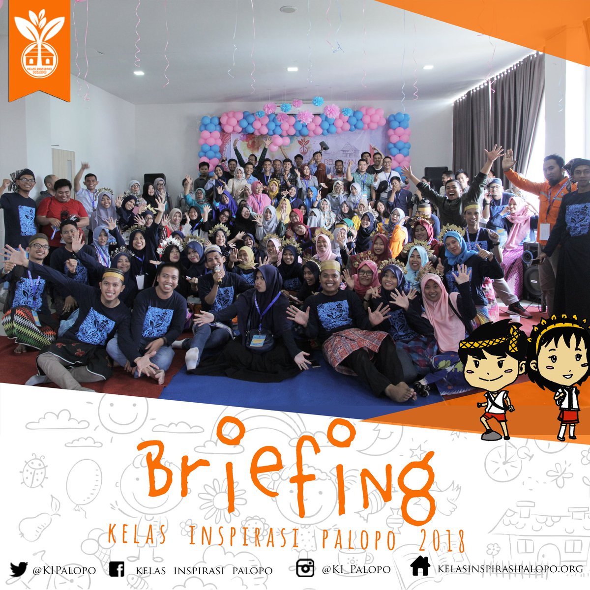 Terimakasih telah hadir di Briefing kemarin, 😊
Semangat Menginspirasi !!!
#KelasInspirasiPalopo2018
#KIP18