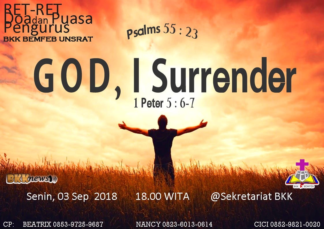 Syalom. Pada hari ini akan diadakan Ret-Reat Doa dan Puasa Pengurus..