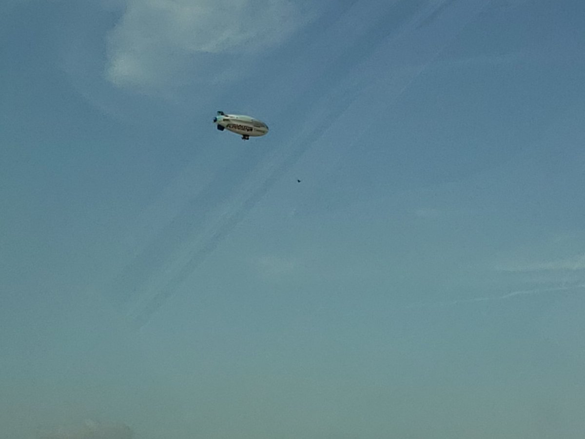 #ChooseFun...we spotted the Carnival Cruise Line blimp in Dallas on 9/2/18