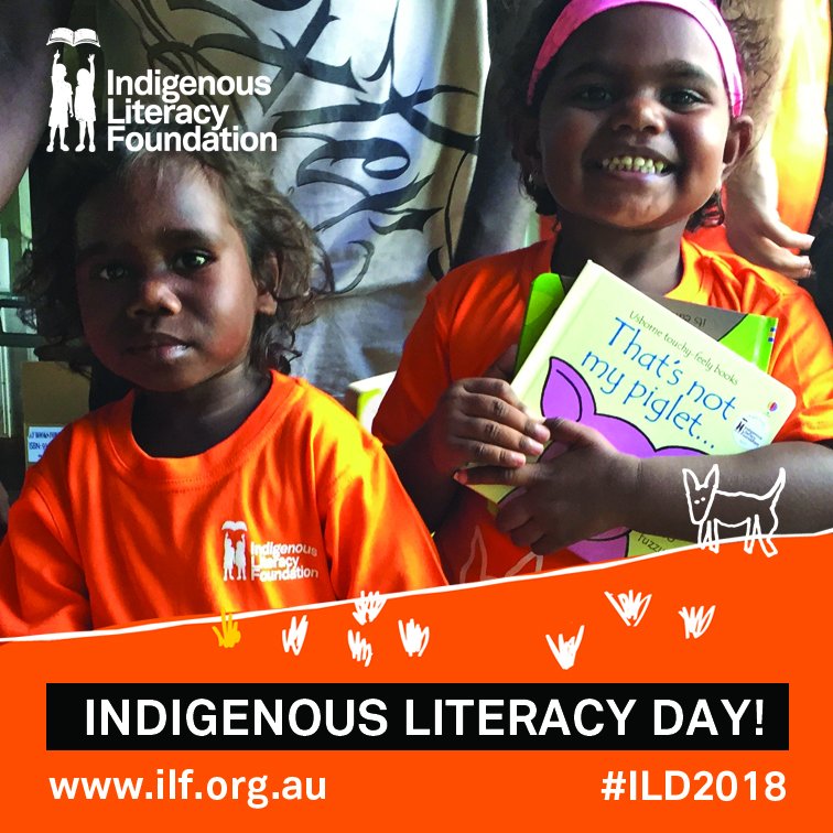 It's Indigenous Literacy Day 5 September - help make a difference.#ILD2018, #readingopensdoors, #fillabookshelf