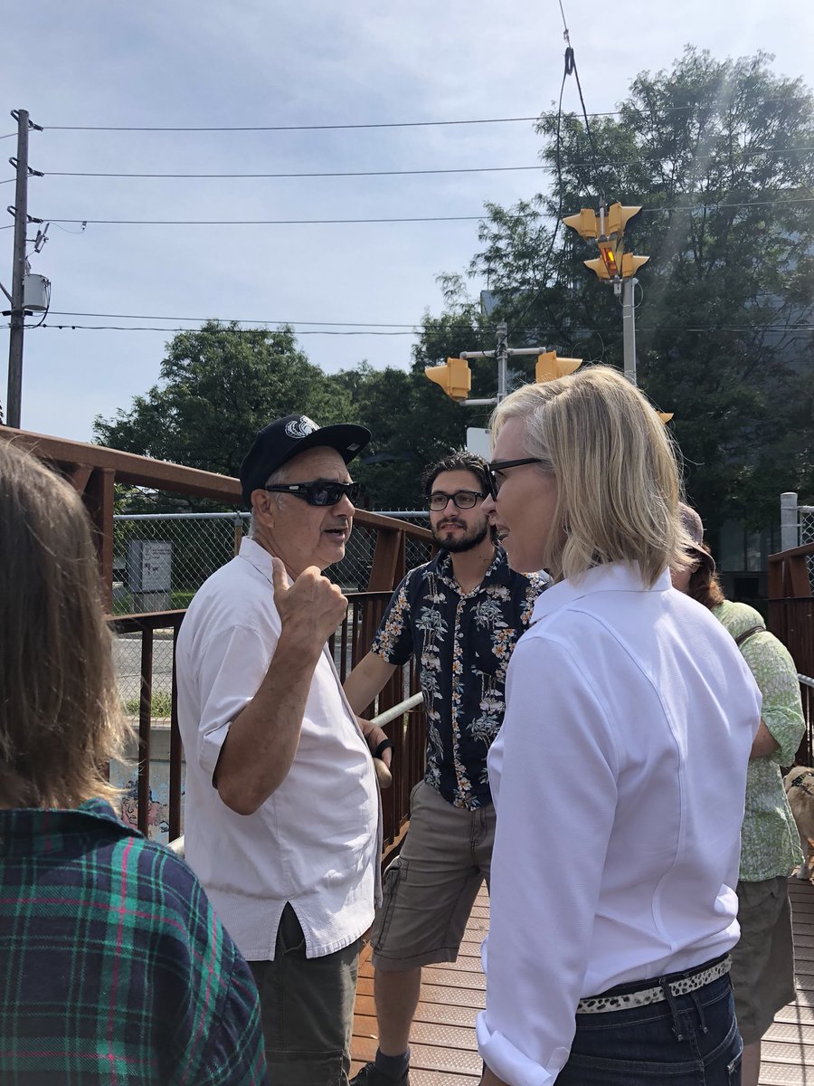Mount Dennis Community Association appreciates the visit from mayoral hopeful <a href="/jen_keesmaat/">Jennifer Keesmaat</a> to the Black Creek Channel; residents were able to convey their frustrations and their vision and it was clear that Keesmat had a personal knowledge of our trails and green space. #topoli