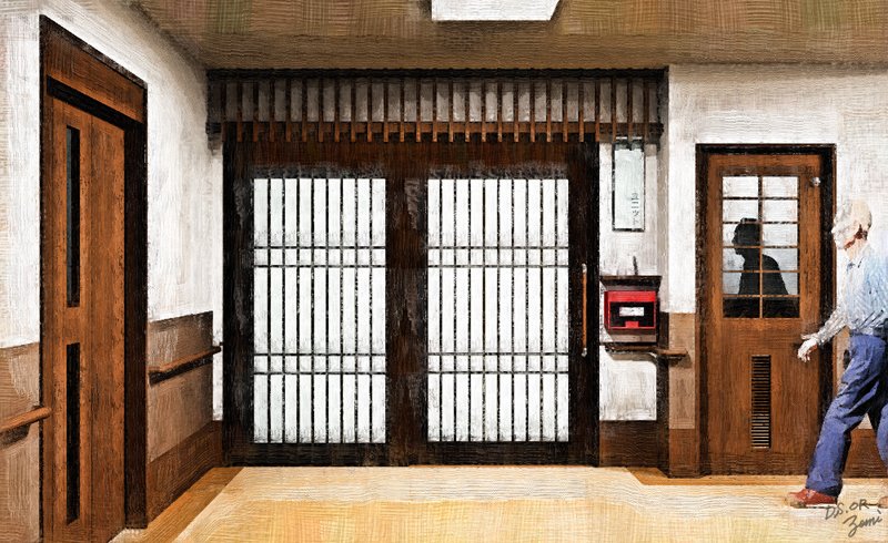 DSOR_zemi's tweet photo. 某特養(特別養護老人ホーム)。ユニット入口デザイン確認用パース。Shadeとフォトショで仕上げて納品したパースにフィルター(バーチャルペインター)を掛けたもの。ユニット毎に入口デザインを変えるということで10カットほど描いた。
#shade3d #photoshop #virtualpainter https://t.co/a0pJFWvKSE