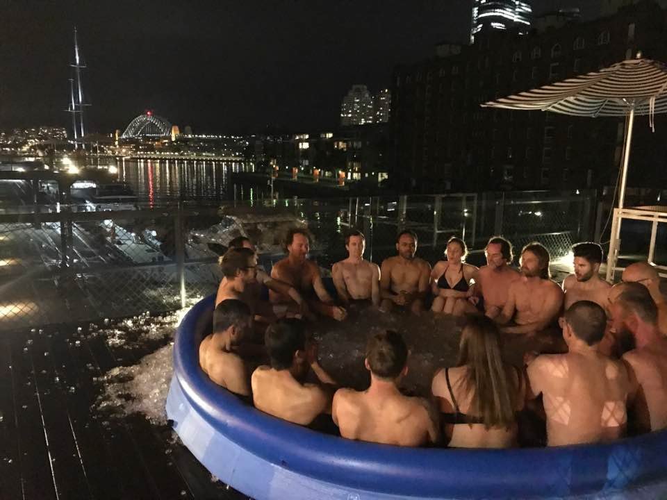The ice baths were not as deep as the Melbourne workshop, yet the Sydney cityscape lighting was cooler ;)

#ExtremeWellness #ExtremeBathing #ExtremeWorkshops #AdventureBathing #BathingInNature #GlobalWellness #BathTheWorld