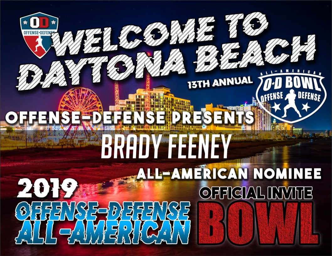 brady_feeney's tweet photo. Blessed to receive an invite to the O-D All American Bowl in December 2019 at Daytona Beach!! @CBCFootball @elitefootball @ODFBall @JPRockMO #BeABrick #EliteMade https://t.co/JX7iXNXENf