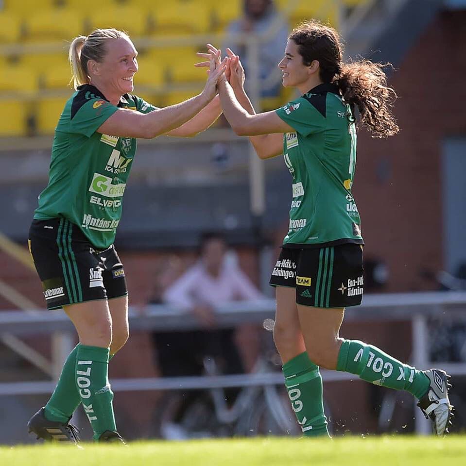 Alum Hannah Lichtenstein was assisted on her latest goal in Sweden by World Cup veteran and former WPS Chicago Red Star Frida Ostberg!