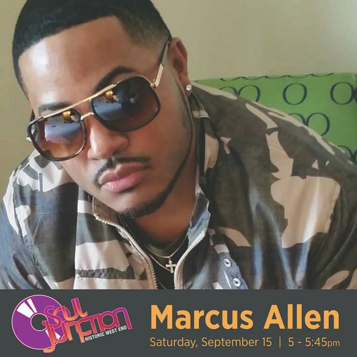 j_g_ent's tweet photo. Sept.15 catch @marcussallenn Performing Live @SoulJunctionCLT Sound Stage from 5:00-5:45. Get FREE tickets now at https://t.co/OaI1a7kAUT https://t.co/iseIy6uWYj