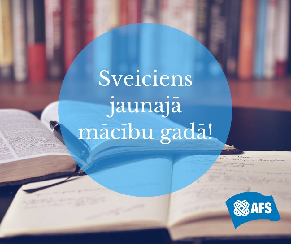 🔔 AFS Latvia sūta sveicienus ikvienam skolēnam jauno mācību gadu uzsākot. Īpaši sveicieni ārvalstu viesskolēniem, kā arī tiem Latvijas skolēniem, kuri šodien mācības uzsāk citā valstī!

 📚Izturību!