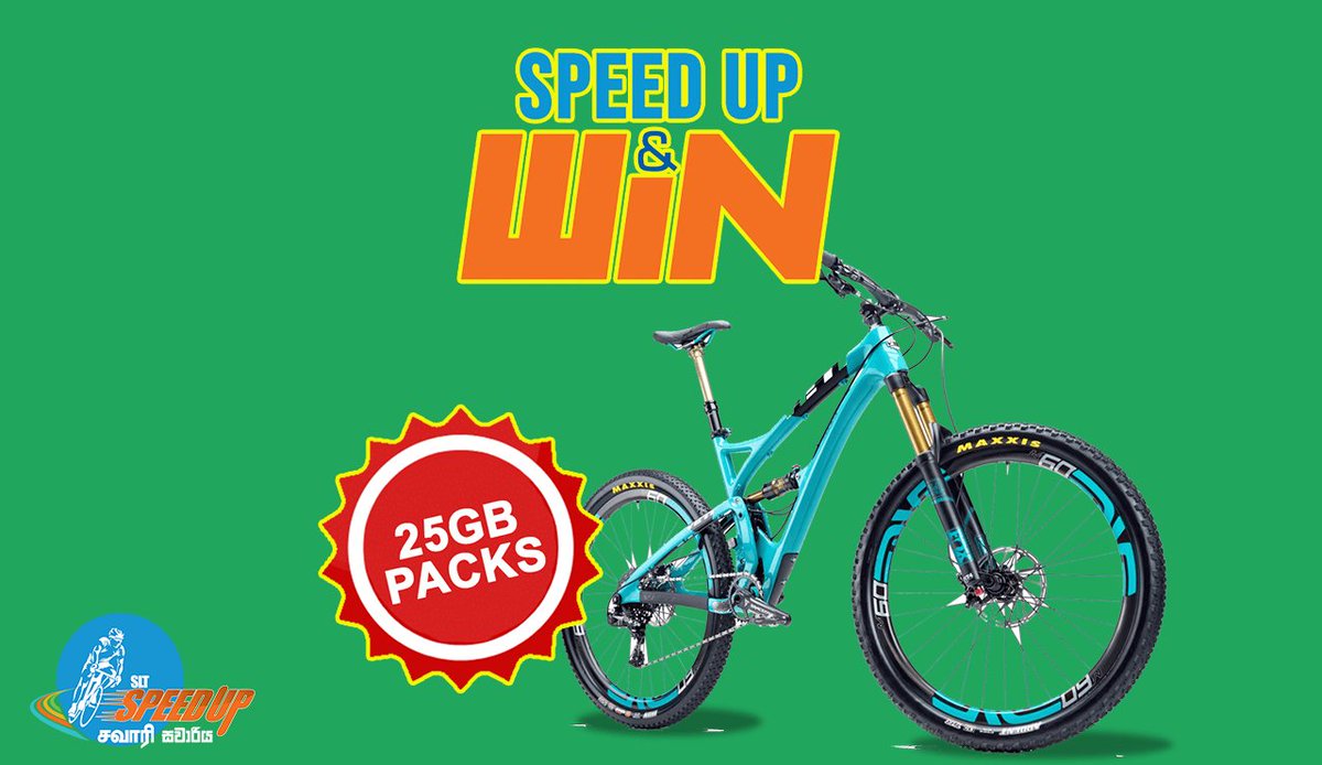 SriLankaTelecom's tweet photo. Speedup online රේස් එක පදිමුද ? Mountain සයිකල් සහ Data දිනාගන්න. 
පිවිසෙන්න (  PC users ) : https://t.co/H3RFdMLlSx https://t.co/2nLqN9SHzR
