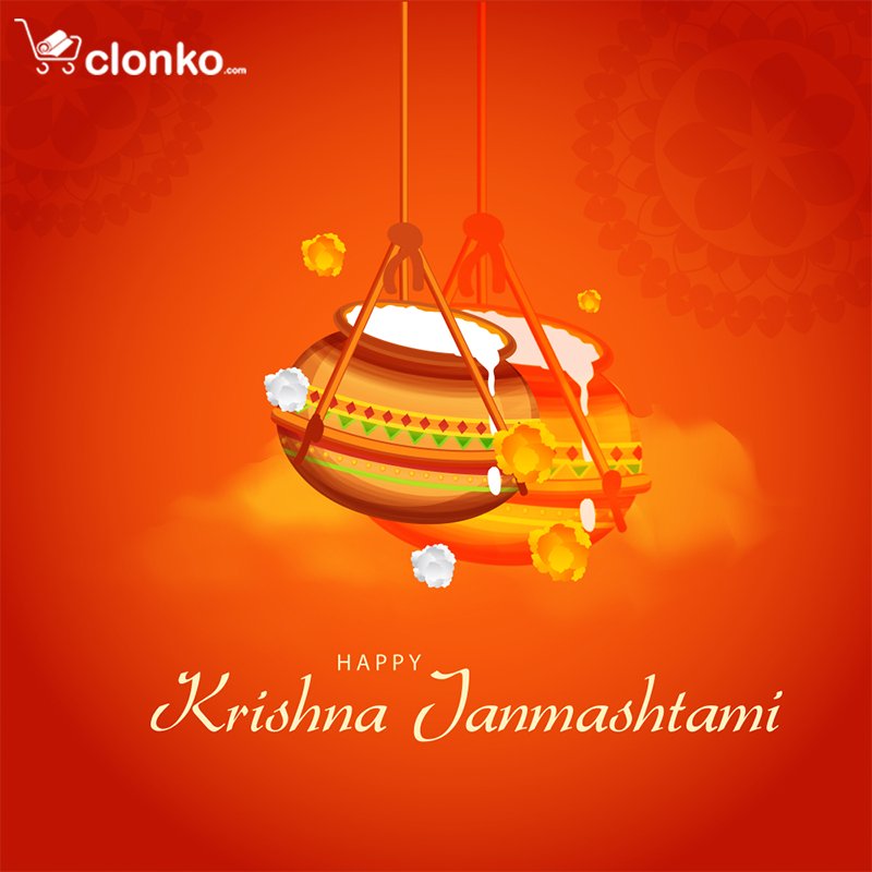 ClonkoProducts's tweet photo. #Clonko: May Lord Krishna come to your house and takes away all your Makhan & Mishri with all your worries and sorrows.
#HappyJanmashtami😀🎂🍰 #Krishna 👣 #Wishing✋#Celebration🎆🎊 #Pray🙏 #LordKrishna⚛️🕉️ https://t.co/M8NXc73kFE
