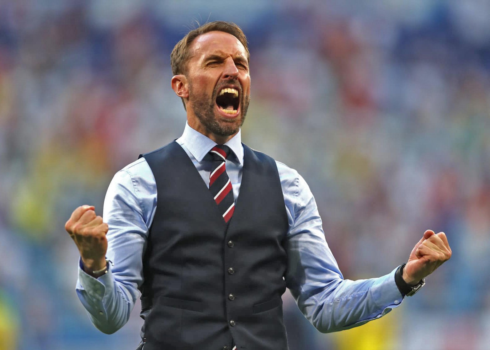 Happy Birthday Gareth Southgate Bet Gareth has one of these Villa waistcoats in his wardrobe! 