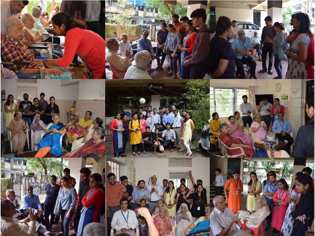 #purpose4life #SadhanaSamarpaNMonth <a href="/AnupamSinghal5/">Anupam Singhal</a> <a href="/tcsjohn2001/">Oommen John</a> <a href="/aasha2015/">Asha v</a> <a href="/RakeshDevpura/">Rakesh Devpura</a> TCS GE Mumbai Team visited Vridhashram - To talk to them, knowing them, make friends and make them laugh. It was great experience for entire team