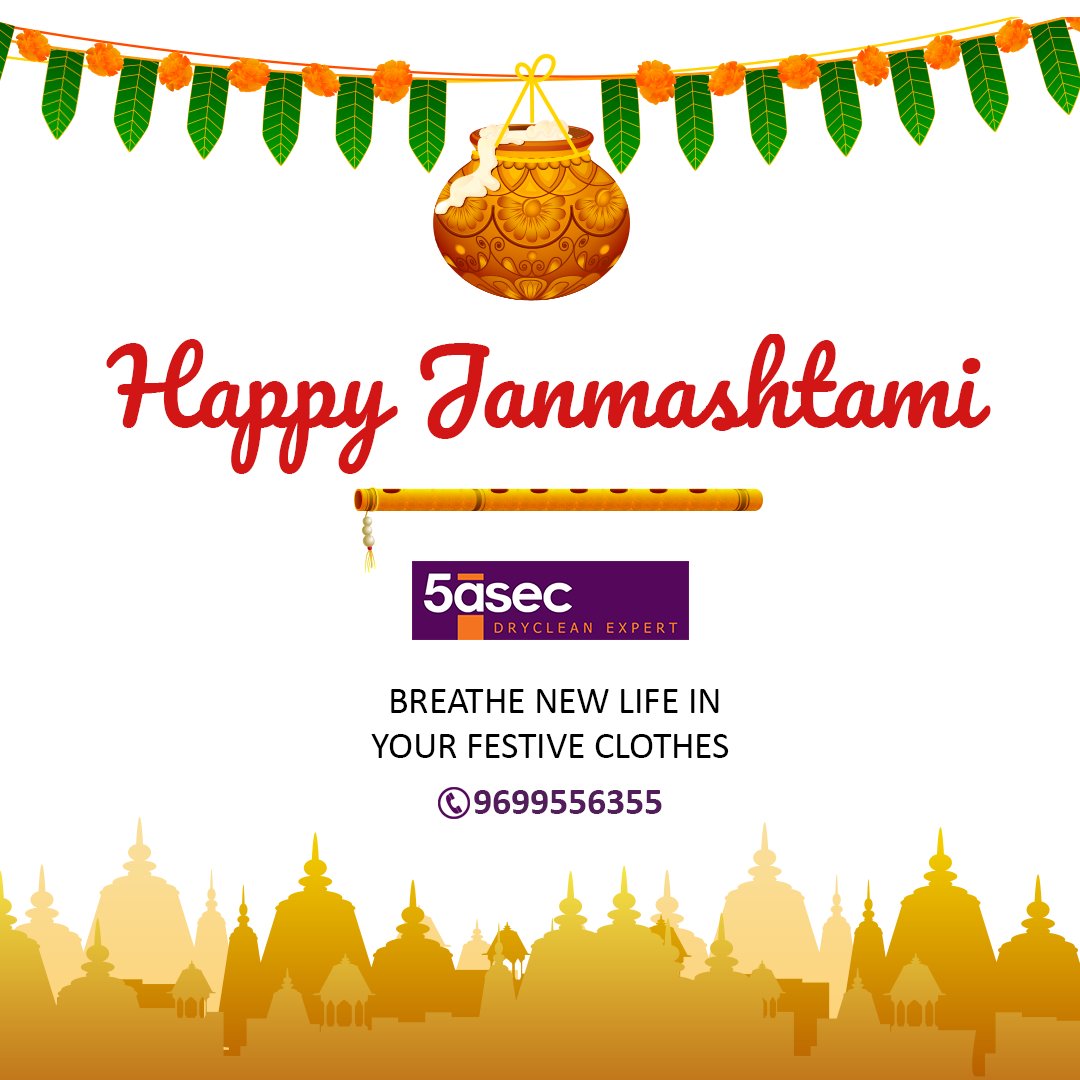 Happy Janmashtami! May Krishna's blessings bring you good fortune.

#Janmashtami #Festival #Celebration #Krishna #JaiShriKrishna