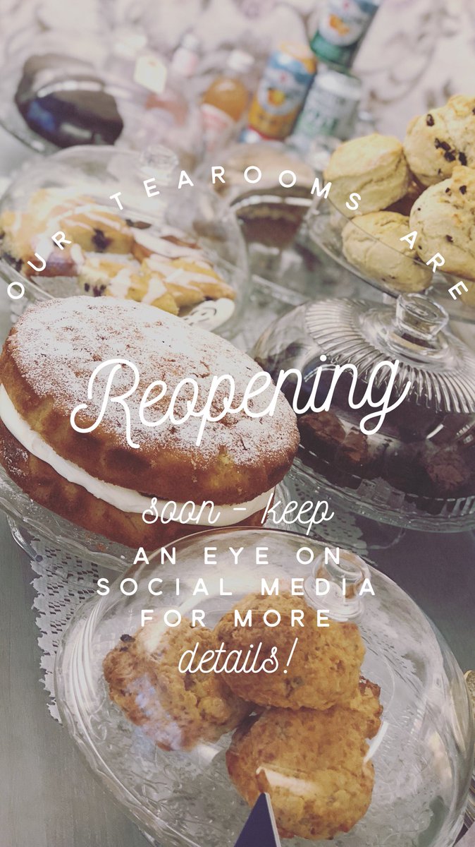 Our #VintageTearooms in #Uckfield are reopening soon! Keep an eye on our social media and website for more details 🍰