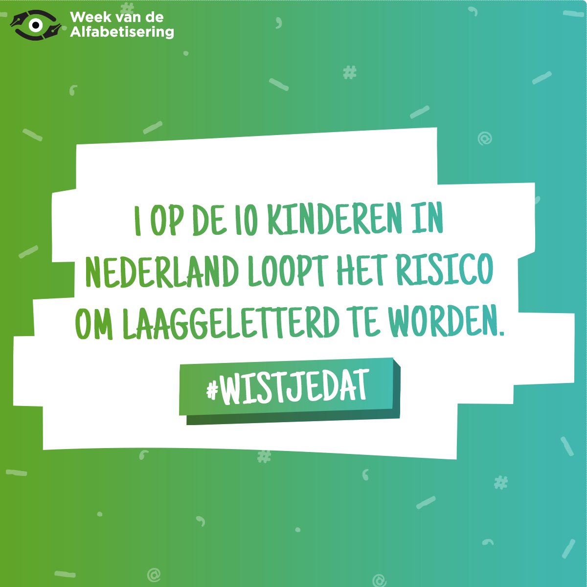 Het is de Week van de Alfabetisering, en die is heel belangrijk! Heel veel succes, Stichting <a href="/Lezenschrijven/">Stichting Lezen en Schrijven</a> , deze week. We vinden het gaaf om jullie in deze belangrijke missie online te ondersteunen! ow.ly/nkLx30lEWPM