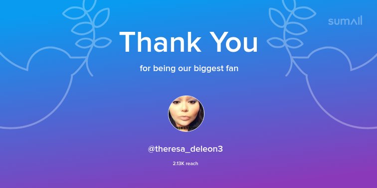 ypetrova_'s tweet photo. Our biggest fans this week: @theresa_deleon3. Thank you! via https://t.co/9nSW0SzEIW https://t.co/RLvug3z0HU