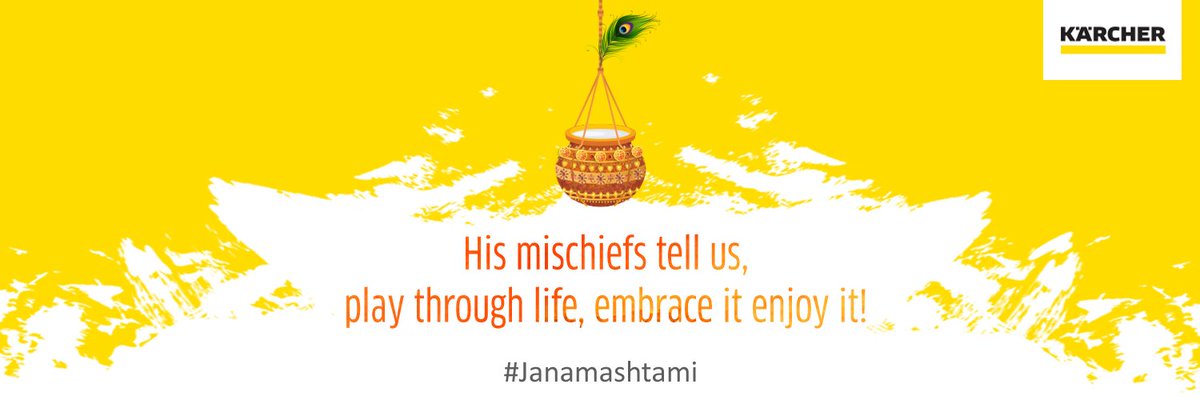 KarcherIndia's tweet photo. Wishing all of you a Happy Janmashtami, May Lord Krishna take away all you worries and sorrow like he took Makhan and Mishri. May his blessings be with you always.

#Karcher #श्री_कृष्ण_जन्माष्टमी #Janamashtami https://t.co/1u1imim9zM