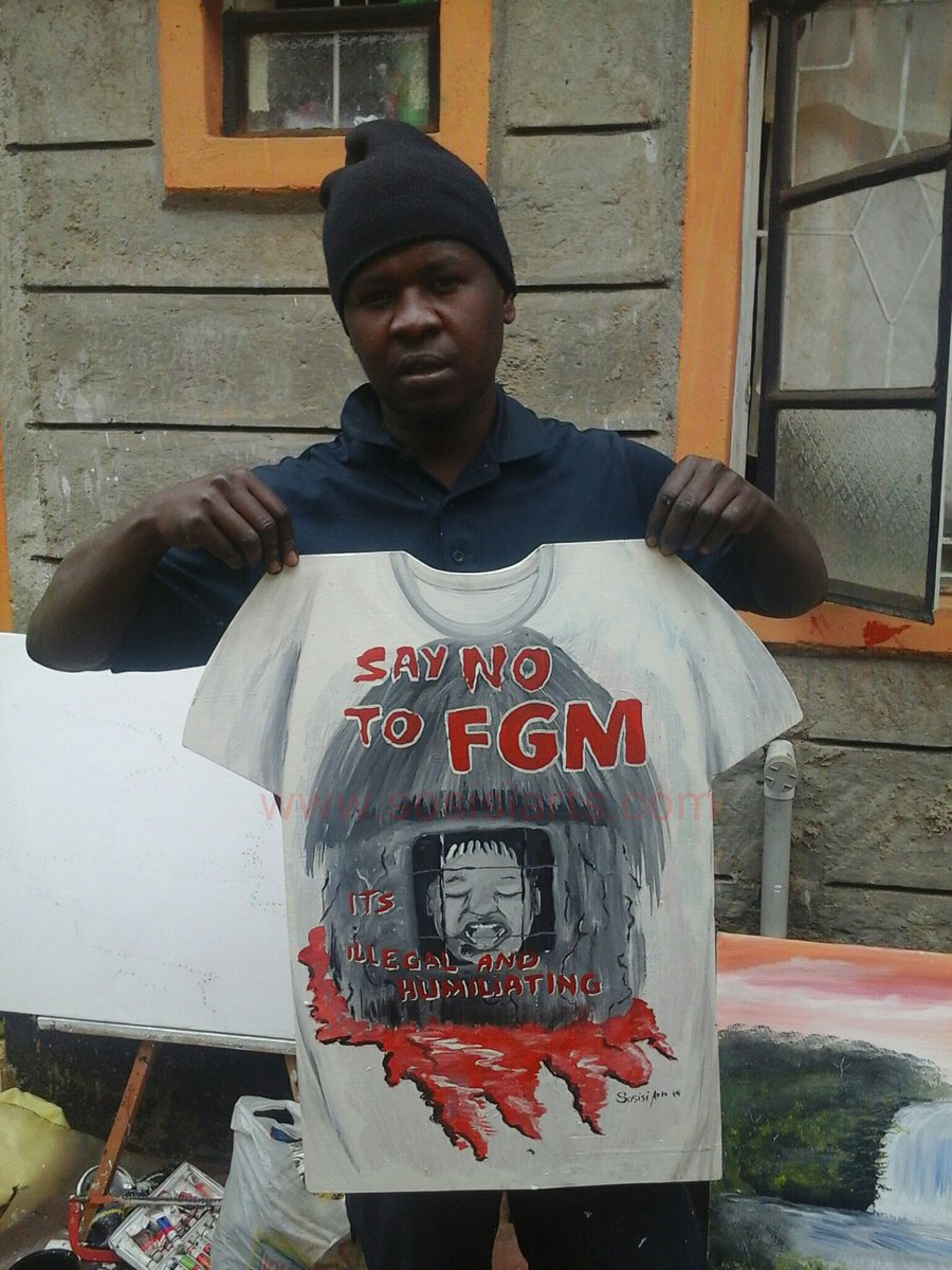 solomonsitati's tweet photo. My art my voice. #AntiFGM. https://t.co/ijROz0IsSr