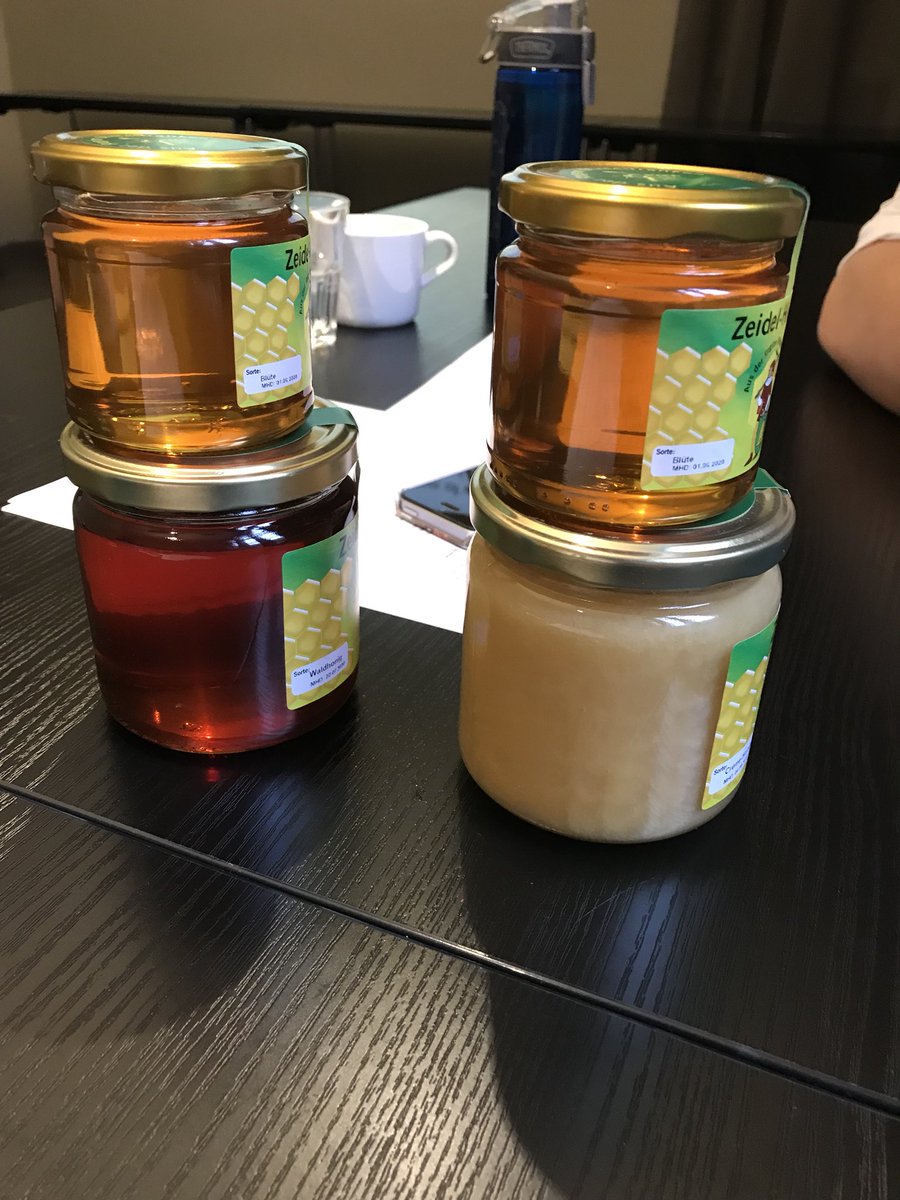 Imprint_Project's tweet photo. @hollielsmorgan enjoyed talking about the project at the Bees in the Medieval World symposium. Today she’ll learn more about honey and wax. https://t.co/dEohMufBTU