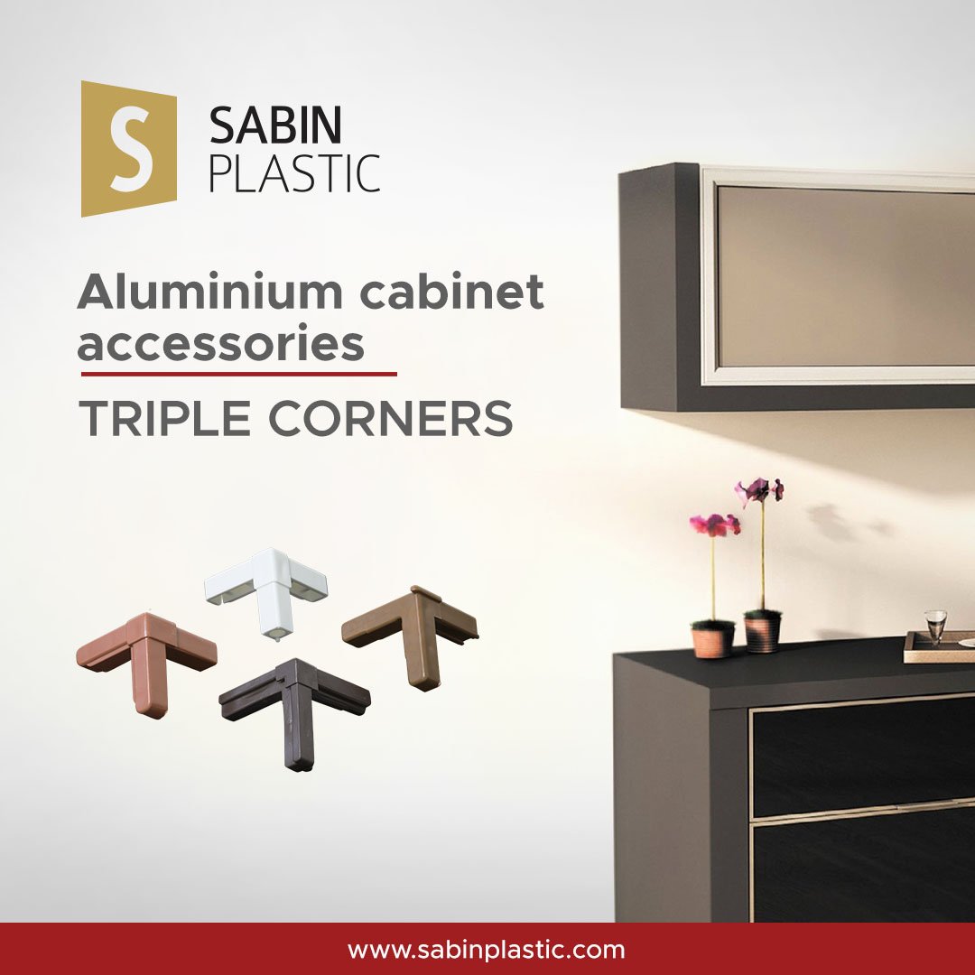 Triple Corners are used to join aluminium profiles for kitchen cabinet assembly. Extremely durable, these triple corners are made with great precision.
#kitchencabinet #triplecorner #aluminiumcabinet #cabinetaccessories #uae