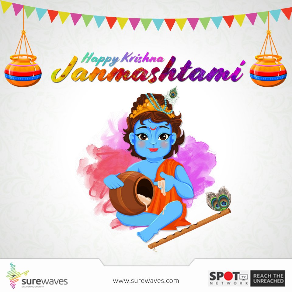 SureWaves's tweet photo. #HappyJanmashtami #KrishnaJanmashtami https://t.co/SuoJDGIGXj