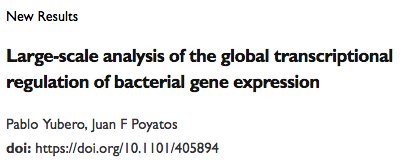 vdlorenzo_CNB's tweet image. How bacterial genes and their promoters are located in respect 2 the origin of xmosomal replication makes a big difference in terms of their global regulation. One more screw turn 2 the multi-objective optimization challenge that prokaryotes handle so well biorxiv.org/content/early/…