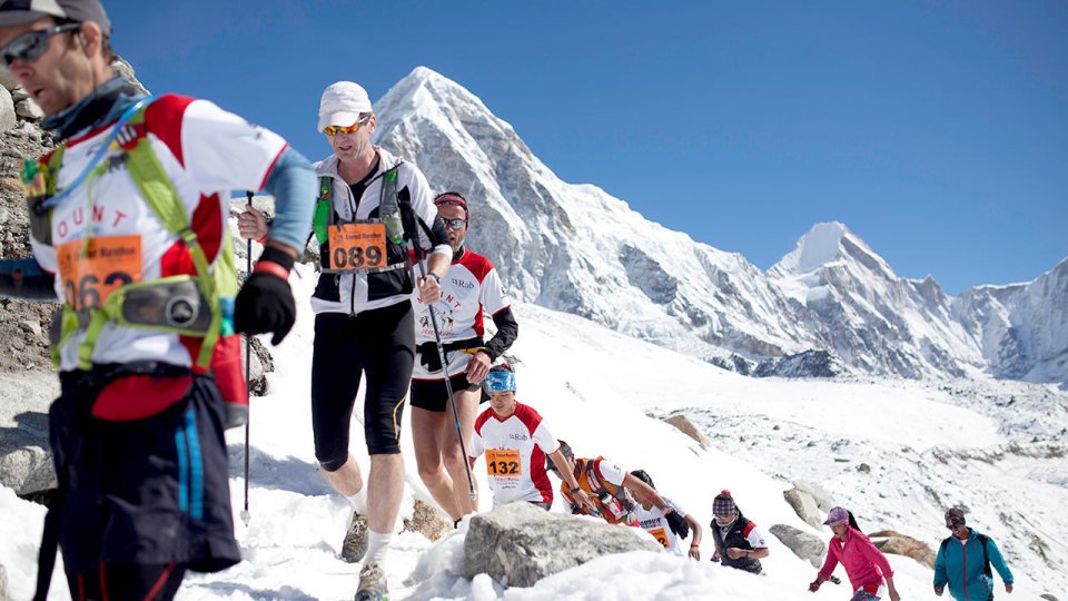 Travelsiteindia's tweet photo. World’s Highest Marathon– The #EverestMarathon, started by #JanTurner &amp; #TonyHunt on a trek in 1985. #Marathon begins from #GorakShep &amp; finishes at #NamcheBazaar
Are you ready roar out loud in excitement?https://t.co/nSSgyN87oV
#mounteverest #TravelsiteIndia https://t.co/NEpKXSSP9G