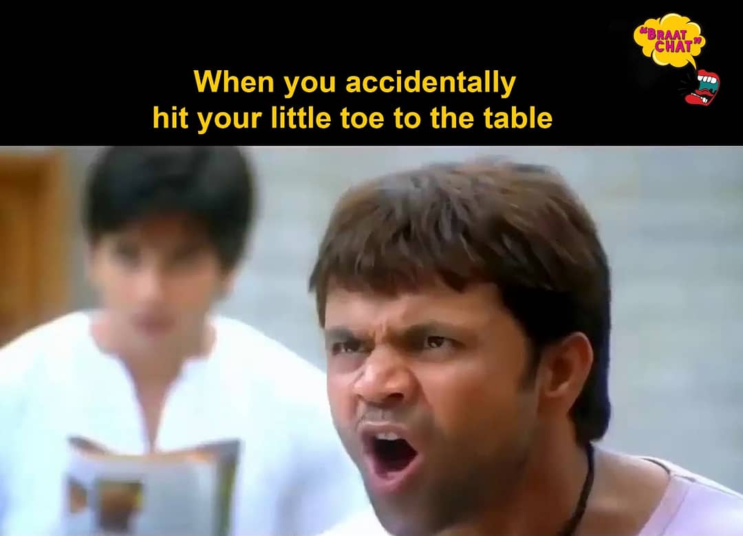 Braatchat's tweet photo. Worst nightmare ever! #BraatChat #RajpalYadav #DesiMemes #Angry #DesiTrolls #IndianTrolls #IndianMemes https://t.co/TbjRnhgISE