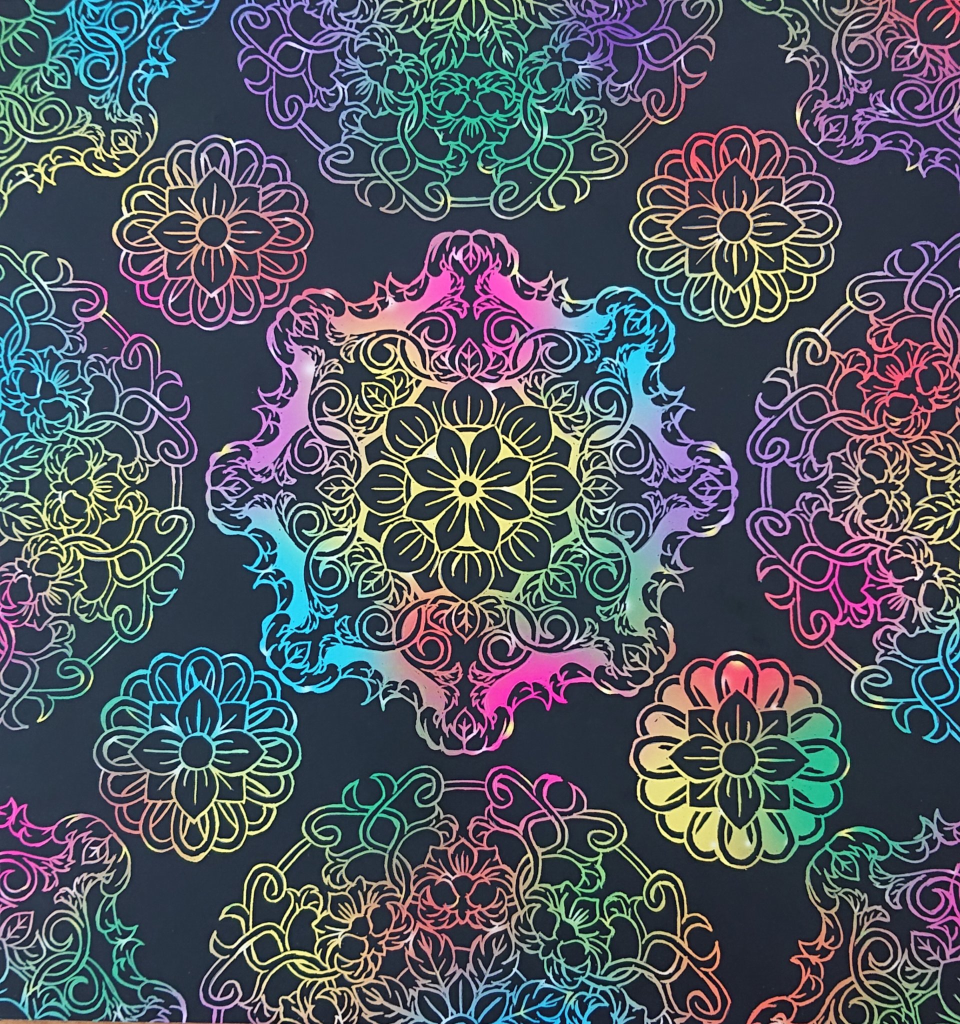 ミーナ 本屋でときめいてスクラッチアートを始めたものの 付属のスクラッチペンが早々に欠けてしまった 仕方なく竹串で代用してみるも やはり削りづらい どなたか良い方法をご存知ないでしょうか スクラッチアート 花曼荼羅