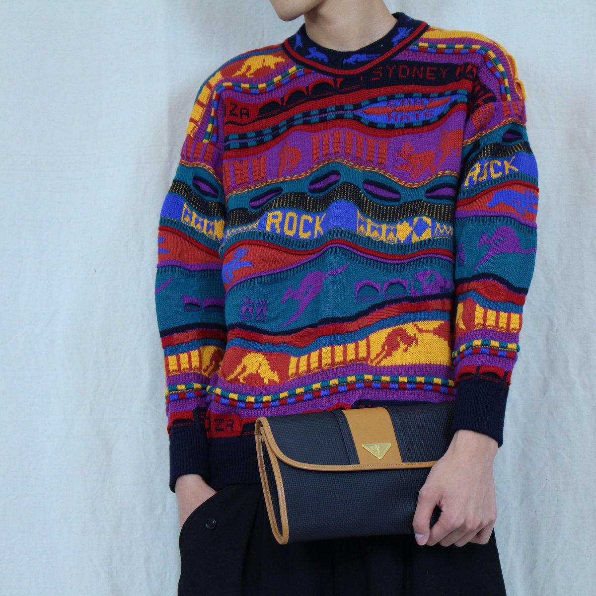 Titti Clothing 古着屋 على تويتر Old Hysport Crazy Petterned 3d Knit Made In Australia 3dニットならではのクオリティとインパクト 正統派ブランドです 詳細はbaseにて T Co Qjcaq9zbpr 古着 古着屋 Titticlothing 古着販売 Hysport 古着