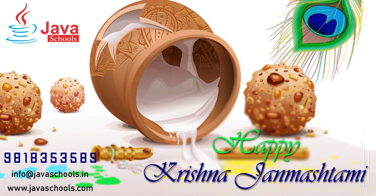ipshita005's tweet image. Happy Krishna Janmashtami from Java Schools
Visit Here: javaschools.in/software-train…
Call us @ 9818467801
#JavaTraining #JavaInstitute #JavaCourse