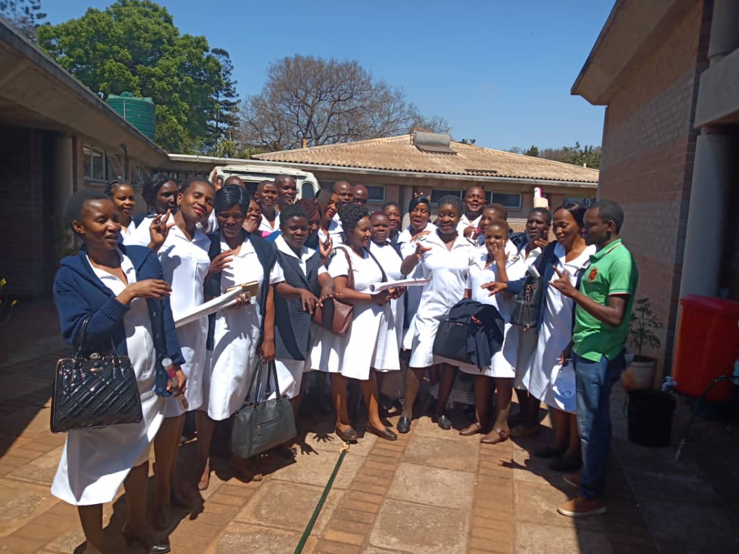 DeafZimTrust's tweet photo. This is the group of Harare City Council nurses that trained in sign language last week.  #WithSignLanguageEveryoneIsIncluded https://t.co/8E9ANFZzt7