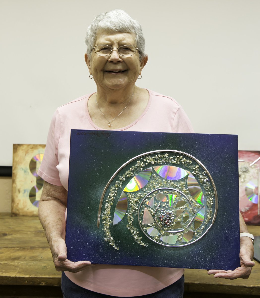 VisitDuncanOK's tweet photo. Patsy Nixon: Gems, Junk and Rainbow Shards. Sept. 6 - Oct. 11, 2018 visit website: https://t.co/DJy9YxMGZs https://t.co/c9R08VIpOi