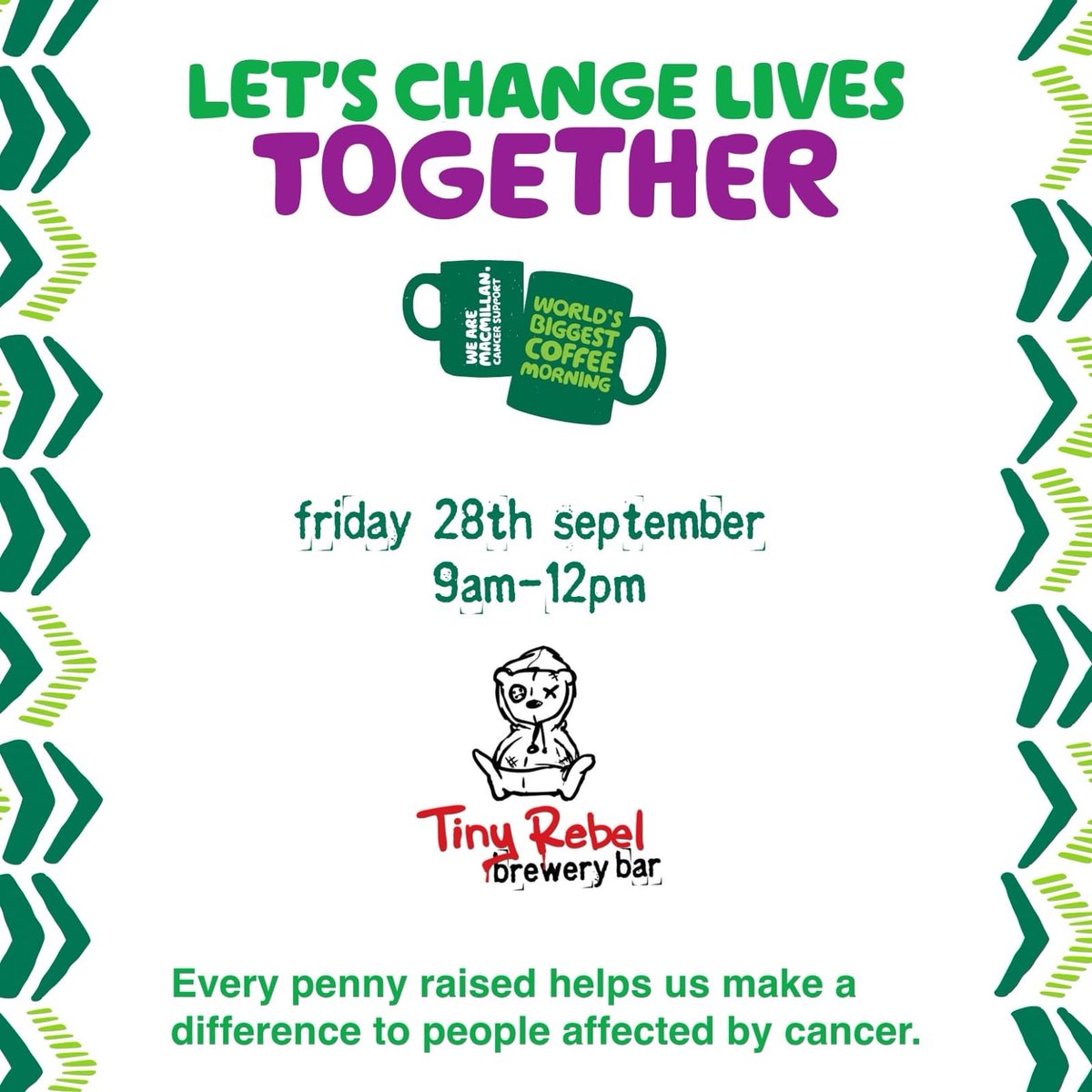 We are hosting a Macmillan coffee morning! There will be cakes, tea and coffee and every penny raised will go to Macmillan cancer support #coffeemorning #macmillancancersupport