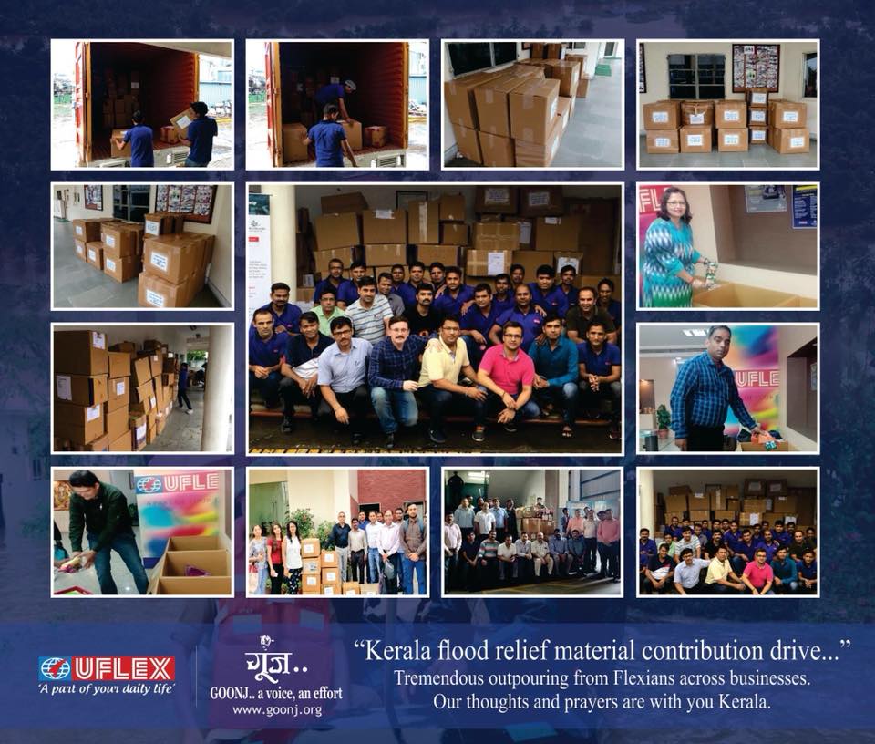 #Flexians stand with #Kerala ......Material Contribution Drive....
 The path to recovery can be long &amp; arduous, but we can make a difference by joining the rebuilding efforts. <a href="/uflexltd/">UFlex Limited</a>