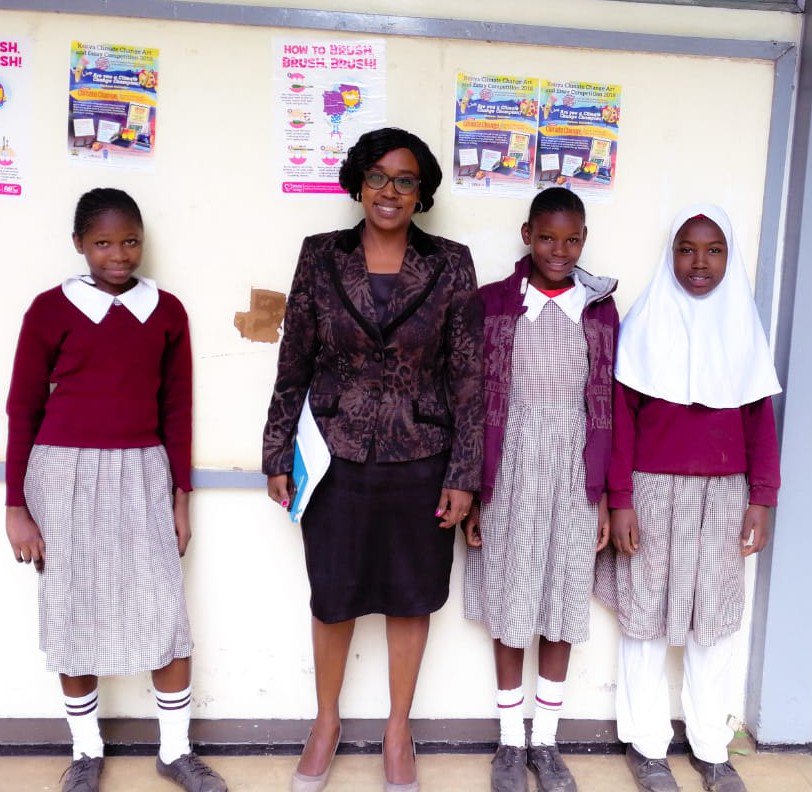 CCArtCompe's tweet photo. The Kenya #climatechange Art and Essay Competition team is this week visiting #Nairobi schools to sensitize them about the Competition. Please help us reach more young learners https://t.co/M3UGIiZm11 @KisimaFoundati1 @SOSKenya @WorldVisionKE  @SaveChildren_KE #ClimatechangeArt https://t.co/Z2UeDSRp1p