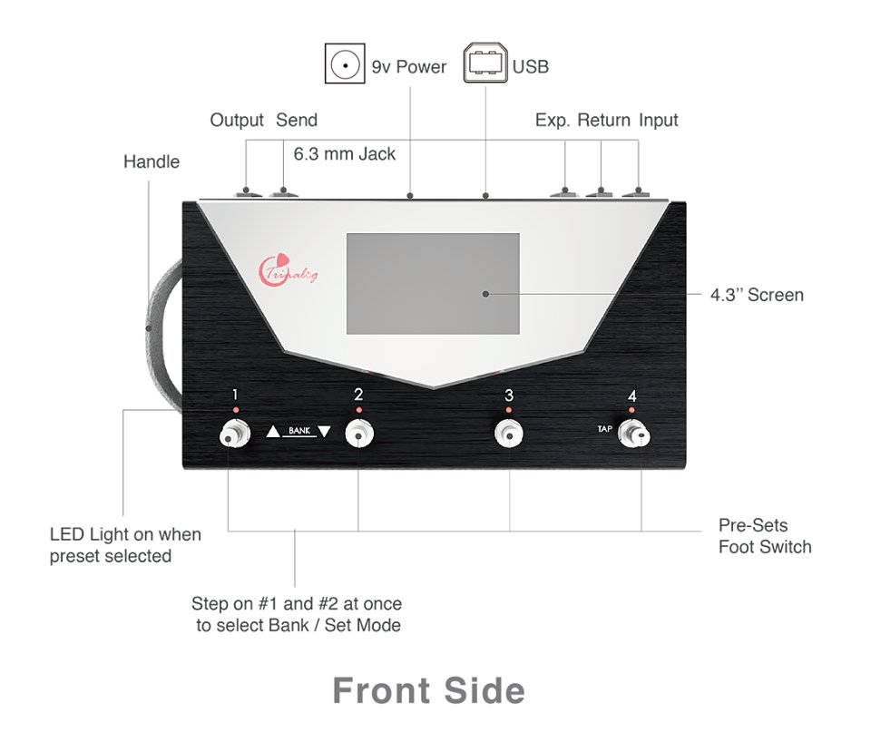 trinalogeffects's tweet photo. Use Trinalog's app for instant setting, route your signal any way you want using our bluetooth app, then save your tone directly to the base station for quick preset recall, or share it to our Tone Hub database! https://t.co/IFEhgQgvhD